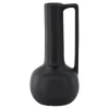 Vase Design en Céramique "Allis" 36cm Noir