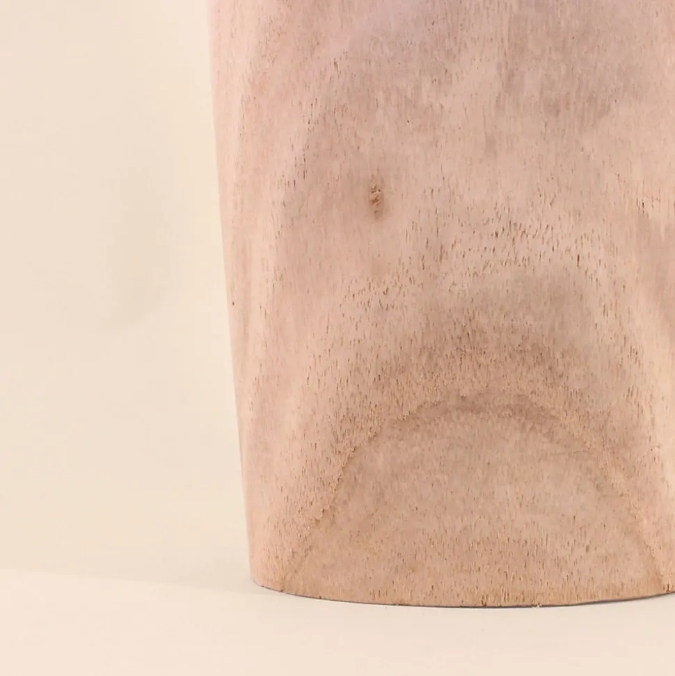 Vase en bois brut 48cm, Dakar - Ornami