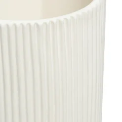 Vase en céramique blanc H.20,2 x Ø8,2 cm, JBY Creation
