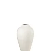 Vase en céramique blanc 22x22x35 cm