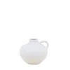 Vase en céramique blanche avec anse 11cm