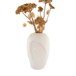 Vase en céramique sableux de 12,5x13x19,5 cm - Élégance et Style