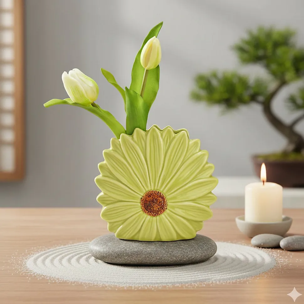 Vase en forme de fleur design et moderne