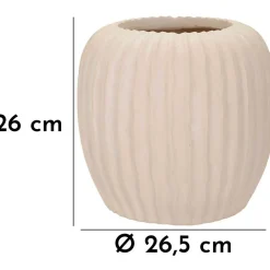 Vase en magnésie Mist 26.5x26 cm