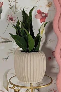Vase en magnésie Mist 26.5x26 cm