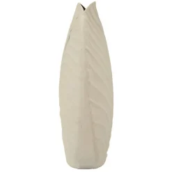 Vase en métal beige 32.5x13 cm
