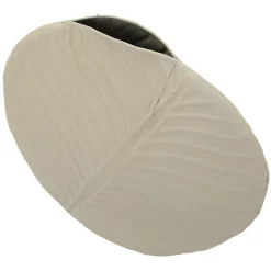 Vase en métal beige 32.5x13 cm