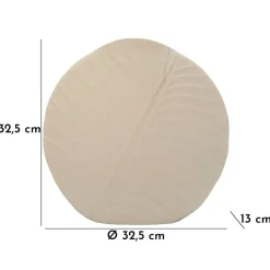 Vase en métal beige 32.5x13 cm