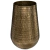 Vase en métal Oasis l.15 x H.23 cm doré brillant Atmosphera