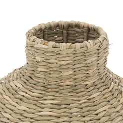 Vase en paille & métal H40cm - Atmosphera