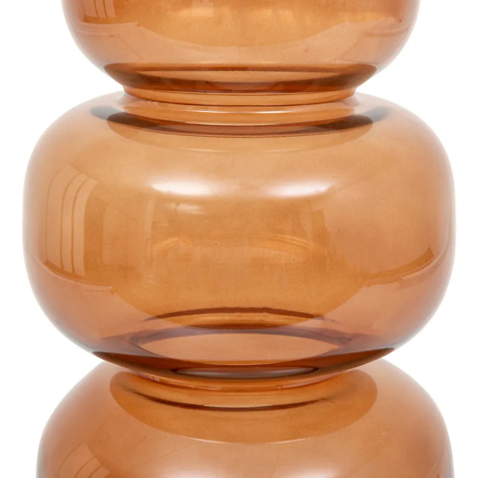 Vase en verre Be Vintage ambré H.25cm Atmosphera