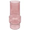 Vase en verre cylindrique Ella rose H.25cm Atmosphera