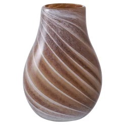 Vase en Verre Marron Diam.16x23 cm - Élégance et Style