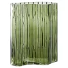 Vase en verre vert fumé élégant 21x12x26,5 cm