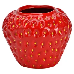 Vase Fraise en céramique design et moderne