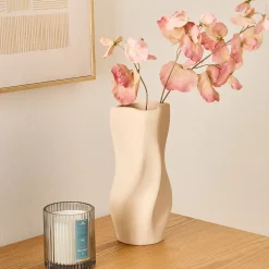 Vase Grigor beige H25cm - Atmosphera