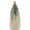 Vase haut peint en céramique 27x27x73 cm