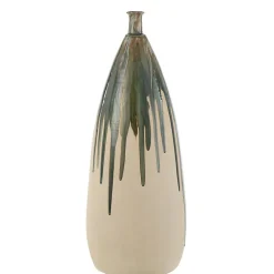 Vase haut peint en céramique 27x27x73 cm