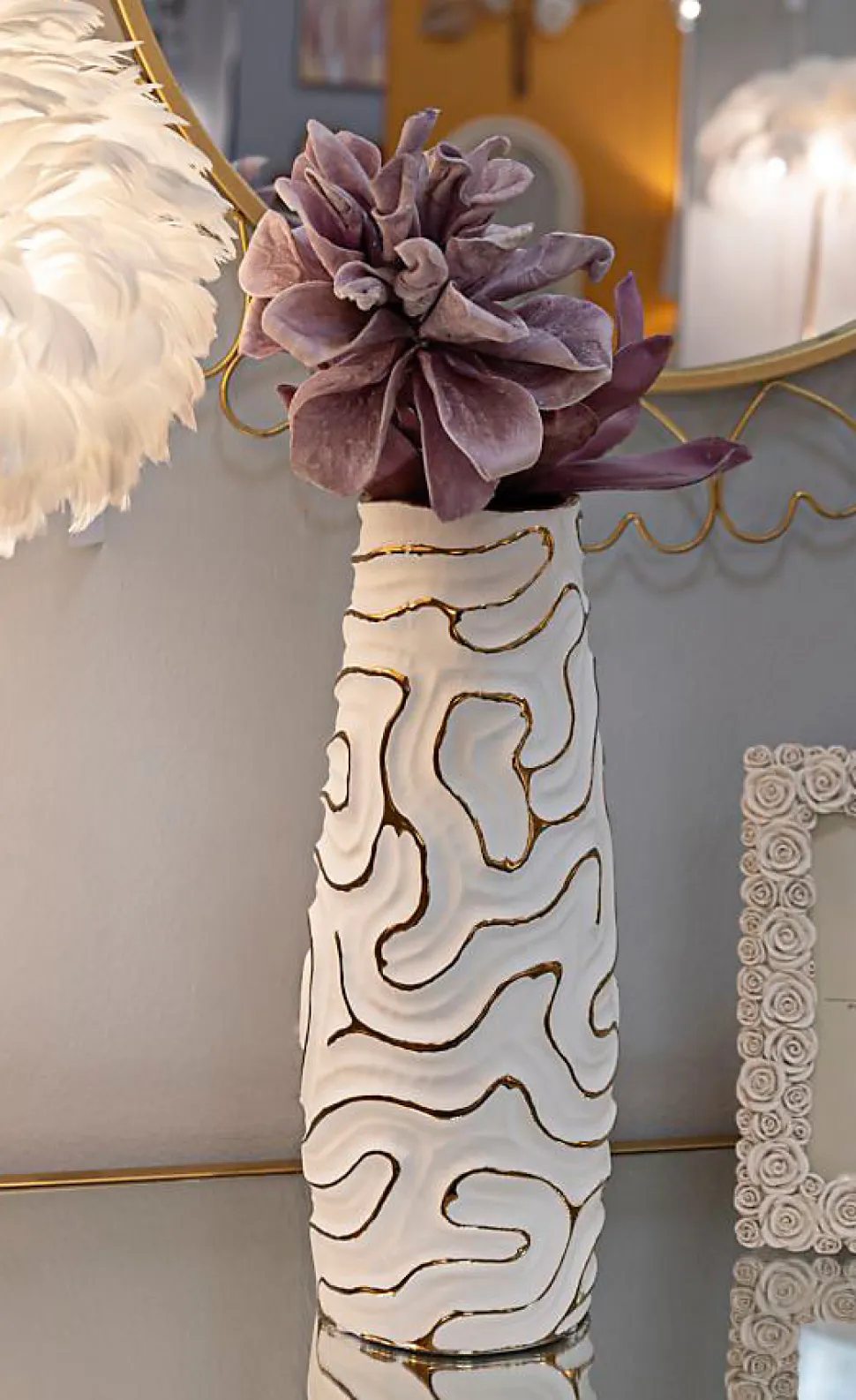 Vase Lia Élégant et fin Diamètre 14,5 x 39,5 cm
