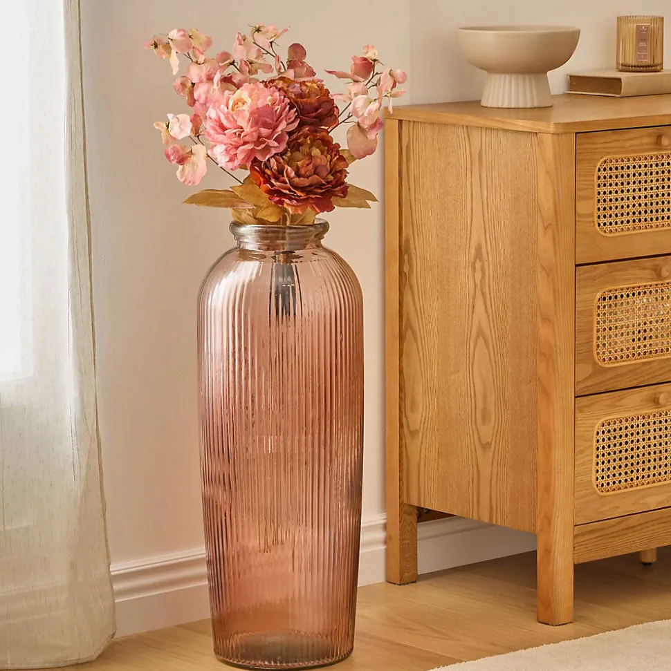 Vase Luz rose H72cm - Atmosphera