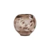 Vase marron en verre L14xH13cm