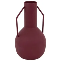 Vase métal Sylvain rouge rubis H20cm - Atmosphera