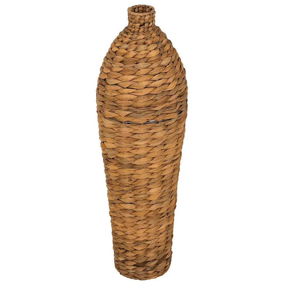 Vase Percy fibre végétale beige H58cm - Atmosphera