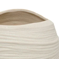 Vase Prudi blanc H31,5cm - Atmosphera