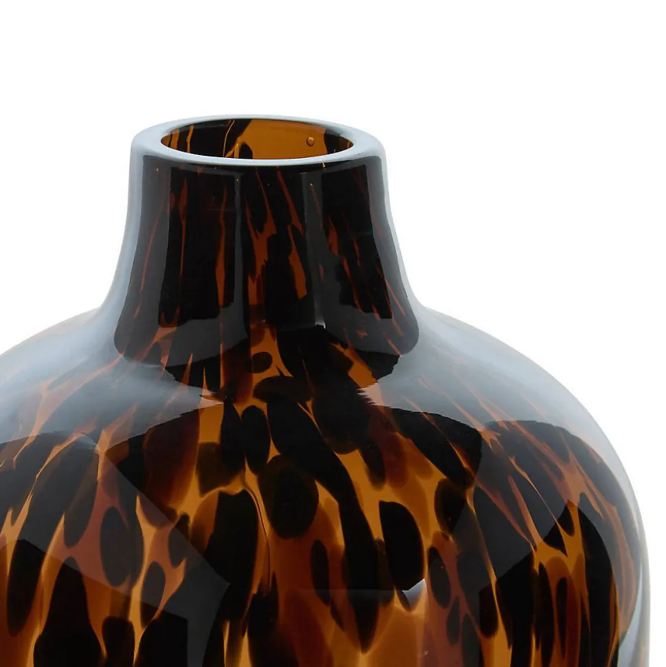 Vase Roen ambre H25,5cm - Atmosphera