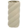 Vase torsadé Coby céramique vert clair H25,5cm - Atmosphera