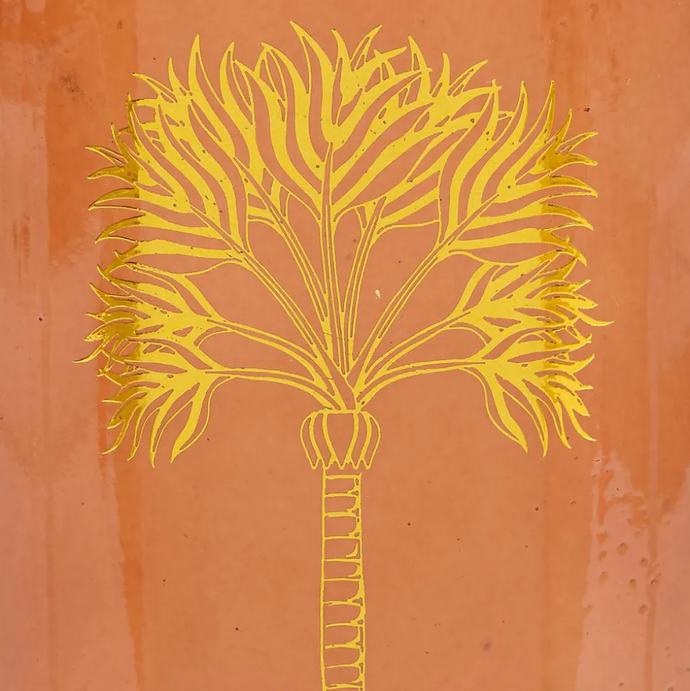 Vase Tropical boudoir H22cm ambre - Atmosphera