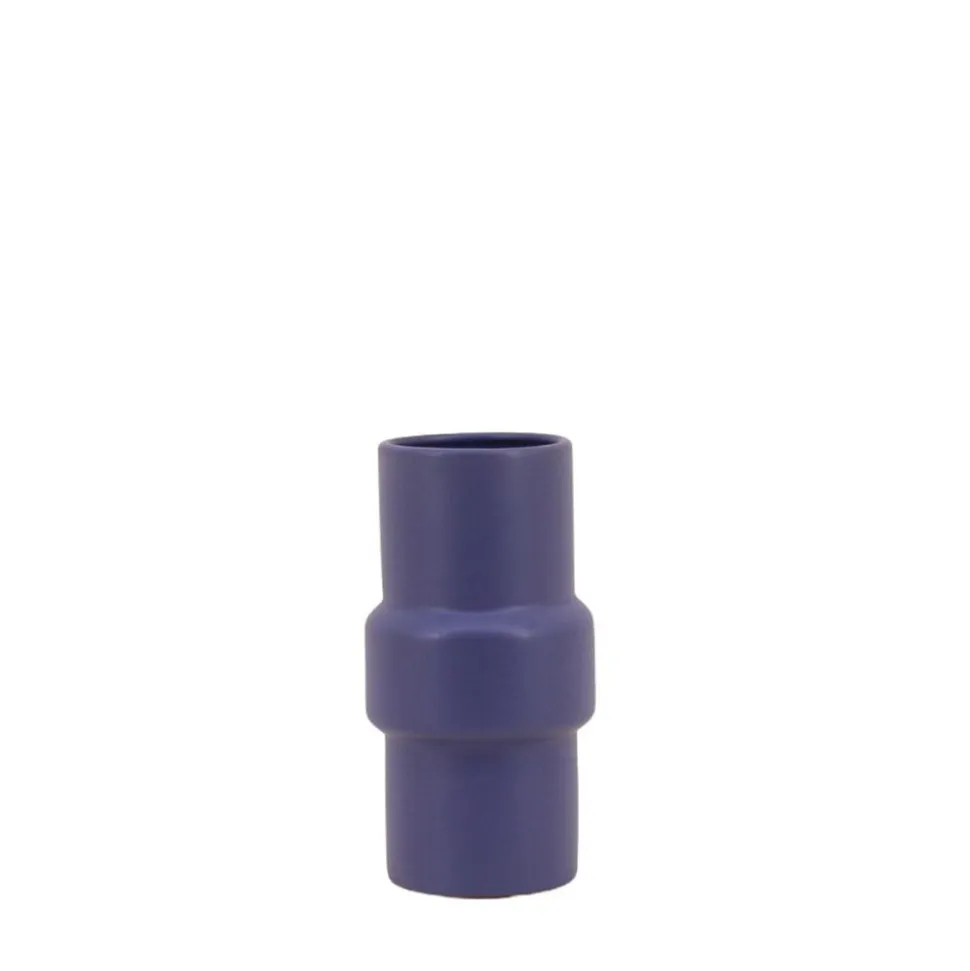Vase tube rond 20cm, Tinien - Ornami