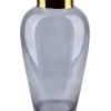 Vase Verre MONDEX SERENITE 17x17x33cm Gris fumé 1 pièce