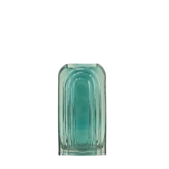 Vase verre vintage géométrique h28cm