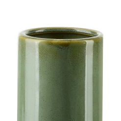 Vase Verre YVONNE Tube 7x7x15 cm Vert 1 pièce