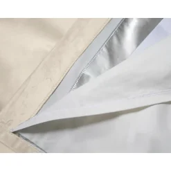 Venise - Rideau phonique Velours Oeillets Beige MC15 130 x 260 (LxH)