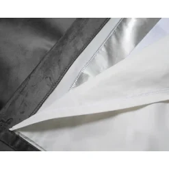 Venise - Rideau phonique Velours Oeillets Gris MC09 130 x 260 (LxH)