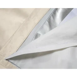 Venise - Rideau phonique Velours Galon fronceur Beige MC15 130 x 260 (LxH)