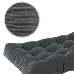 Vicco Ensemble de coussins de palette Anthracite 120x80cm 2 parties