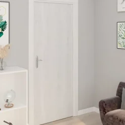 vidaXL Films autoadhésifs pour portes 2 pcs Bois blanc 210x90 cm PVC