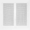 Vitrage tamisant filet passe-tringle finition ourlet blanc H.190 x l.70cm Rocle