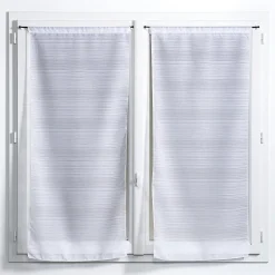 Vitrage tamisant Gorham coloris blanc l.70 x H.190 cm