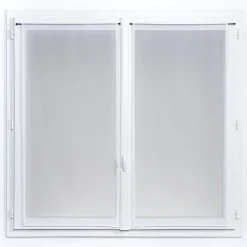 Vitrage tamisant Gorham coloris blanc H.160 x l.60cm