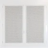 Vitrage tamisant passe-tringle Leslie aspect dentelle blanc H.90 x l.45cm Rocle