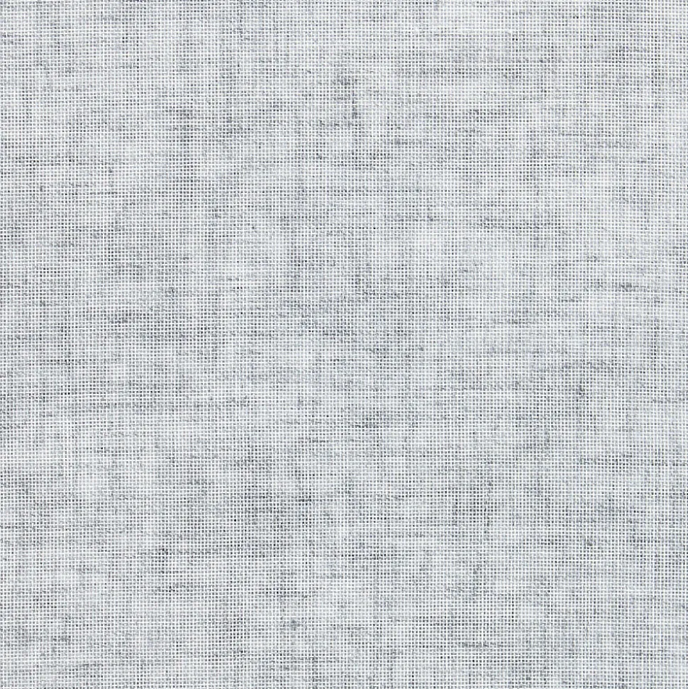 Vitrage tamisant uni poly-lin passe-tringle Gabin gris H.90 x l.45cm Rocle