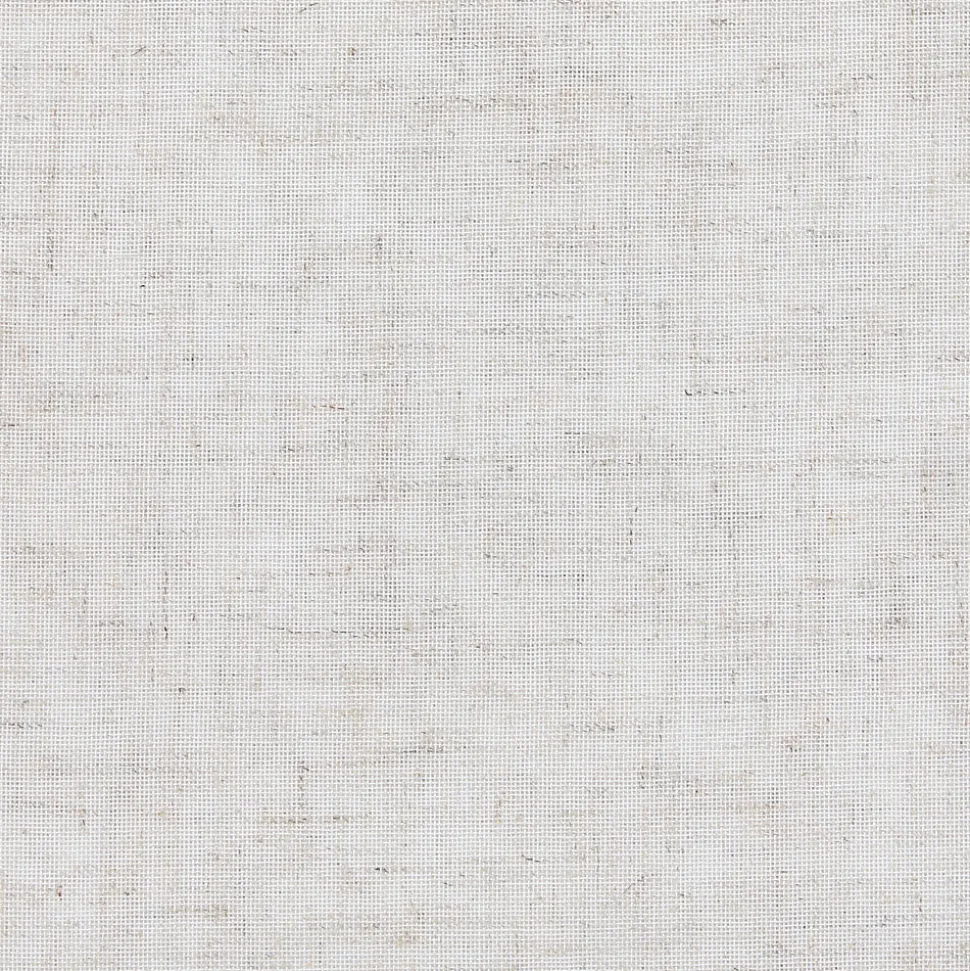 Vitrage tamisant uni poly-lin passe-tringle Gabin blanc H.190 x l.90cm Rocle