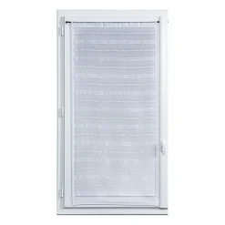 Vitrage tamisant Wakea coloris blanc H.190 x l.90cm