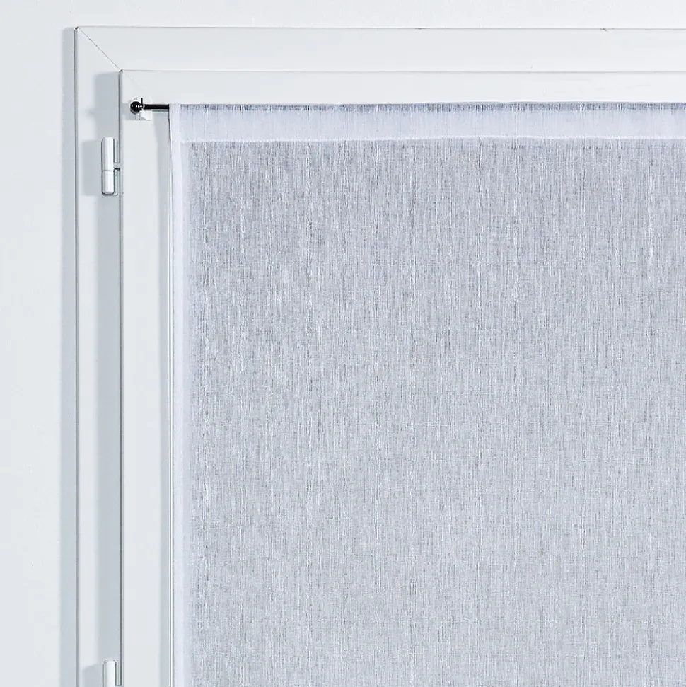 Vitrage tamisant Yena coloris blanc H.160 x l.60cm