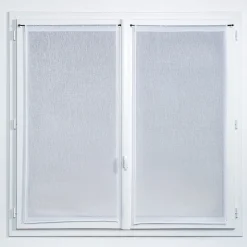 Vitrage tamisant Yena coloris blanc H.190 x l.90cm
