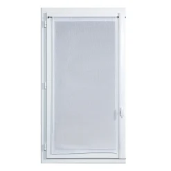 Vitrage tamisant Yena coloris blanc H.190 x l.90cm